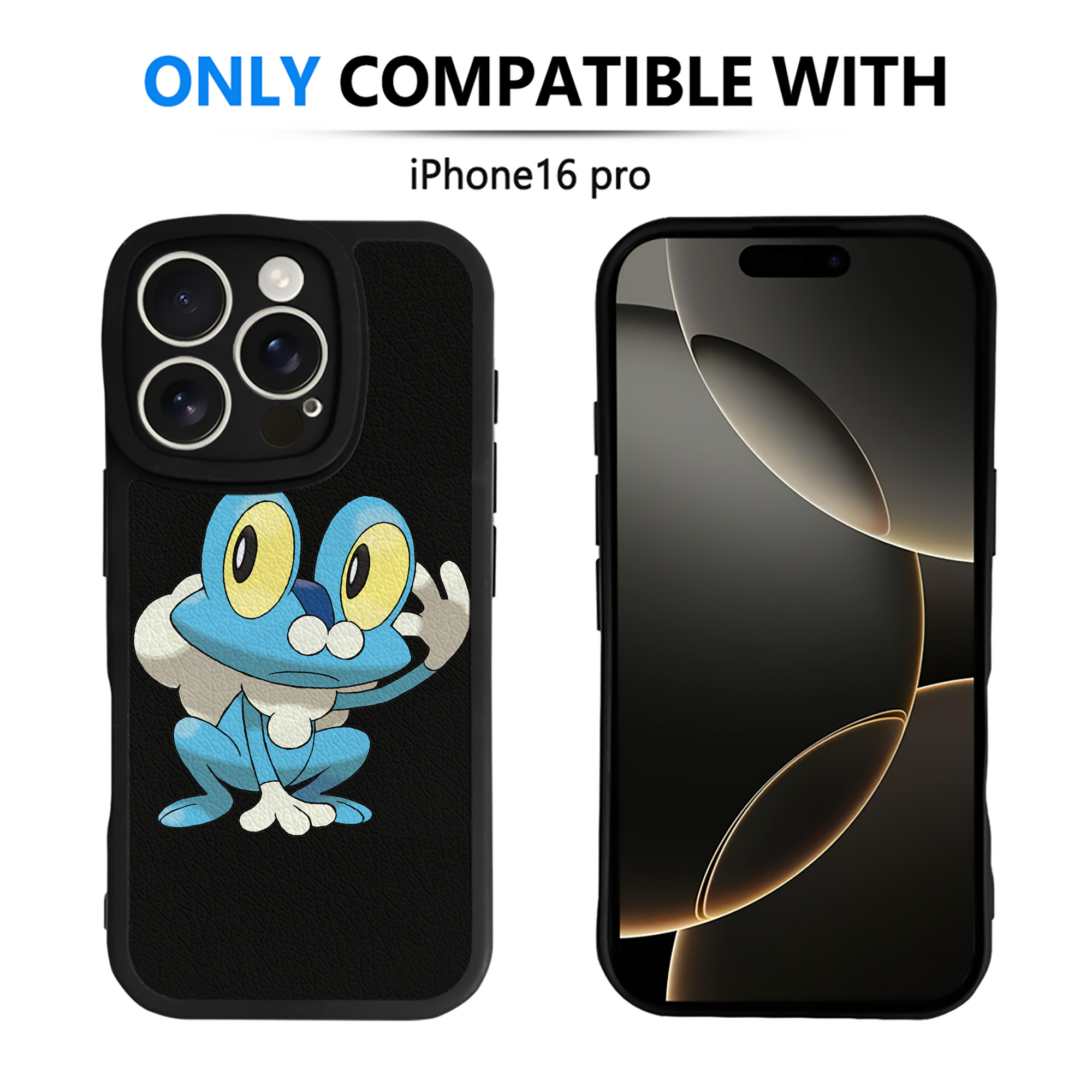 （画像用） ポケットモンスター Pokémon 【iPhone 16シリーズ対応】シリコンスマホケース（レザー調） 材質：シリコン